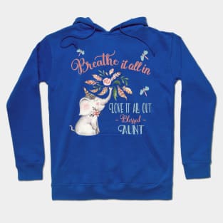 Blessed Aunt T-shirts - Whimsical Elephant Gifts for Aunts Hoodie